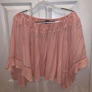 Off the Shoulder Flowy Crop Top